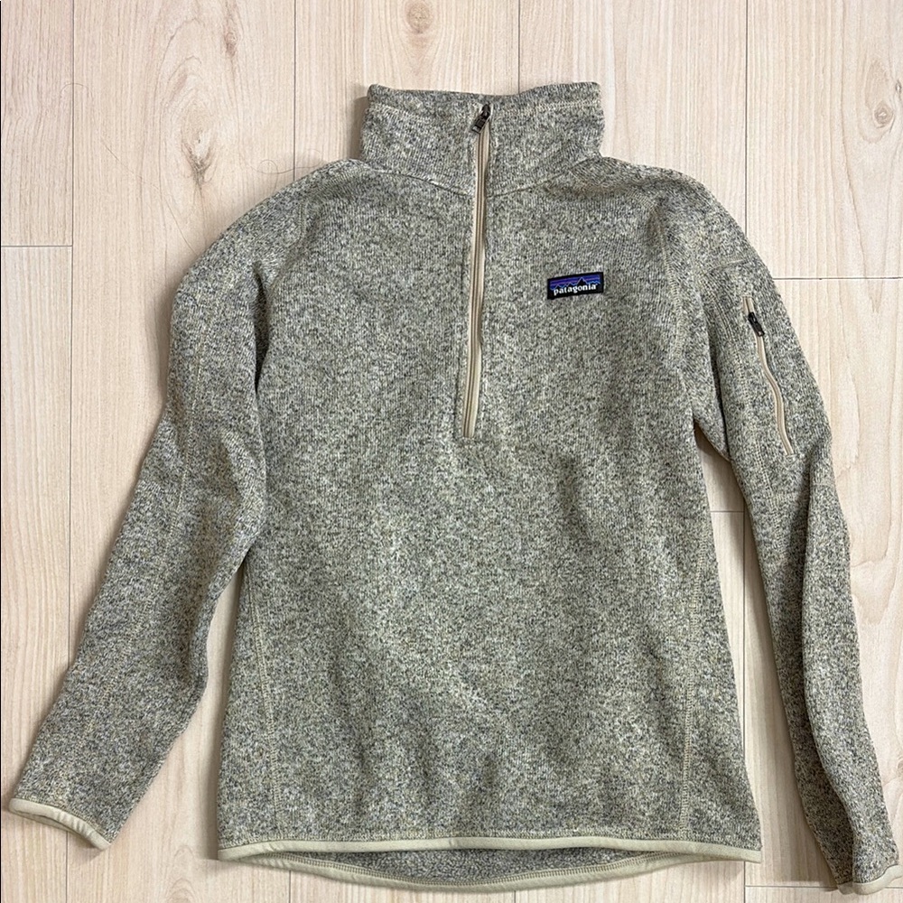 Patagonia Gray Quarter-Zip Pullover Size Medium